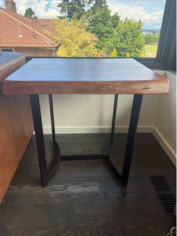 Ashley Live Edge Solid Wood End Table