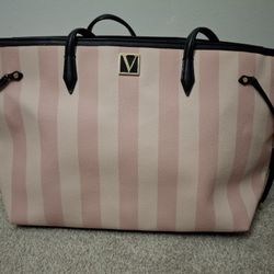 Victoria's Secret Classic Iconic Stripe Tote Bag