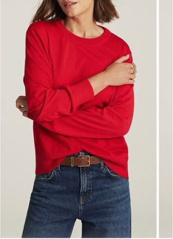 Mavi Jeans Women’s Red Wool Crewneck Sweater Size Medium