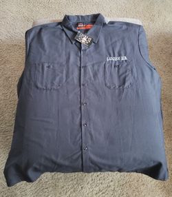 Lucky 13 Red Kap Motorcycle Shirt - 4XL