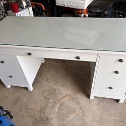 White Ethan Allen Designer Desk