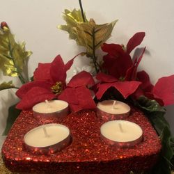 Glitter Handmade Candle Holder