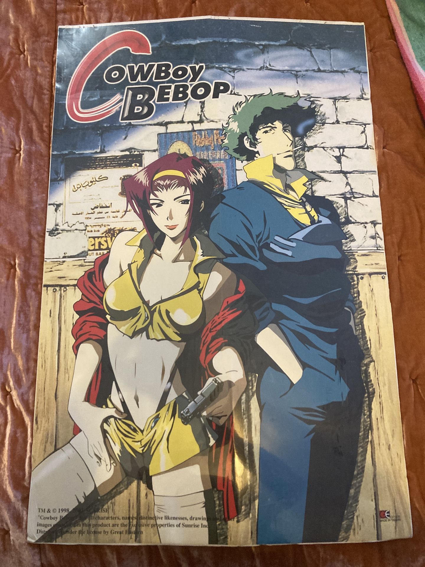 Vintage Cowboy Bebop Cardboard Poster