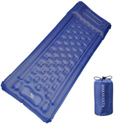 Sleeping Pad, Ultralight Thicken Inflatable Sleeping Pad for Camping, Camping Pad with Carry Bag, Built-in Pillow and Pump