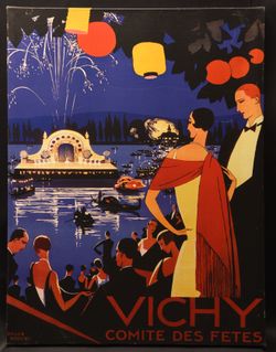 Vichy Fête (circa 1930s) Giclee On Canvas