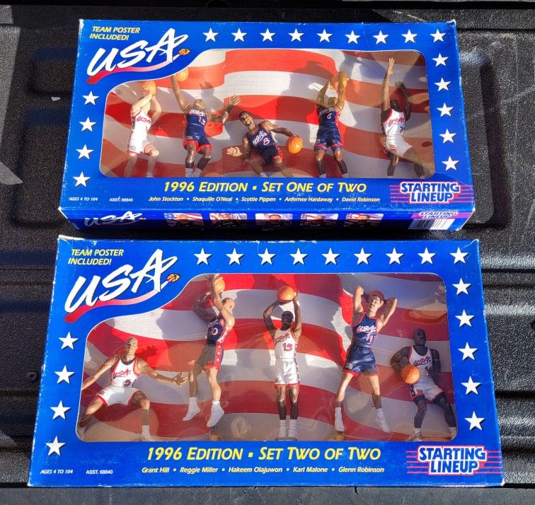 Vintage STARTING LINEUP USA BASKETBALL ACTION FIGURES