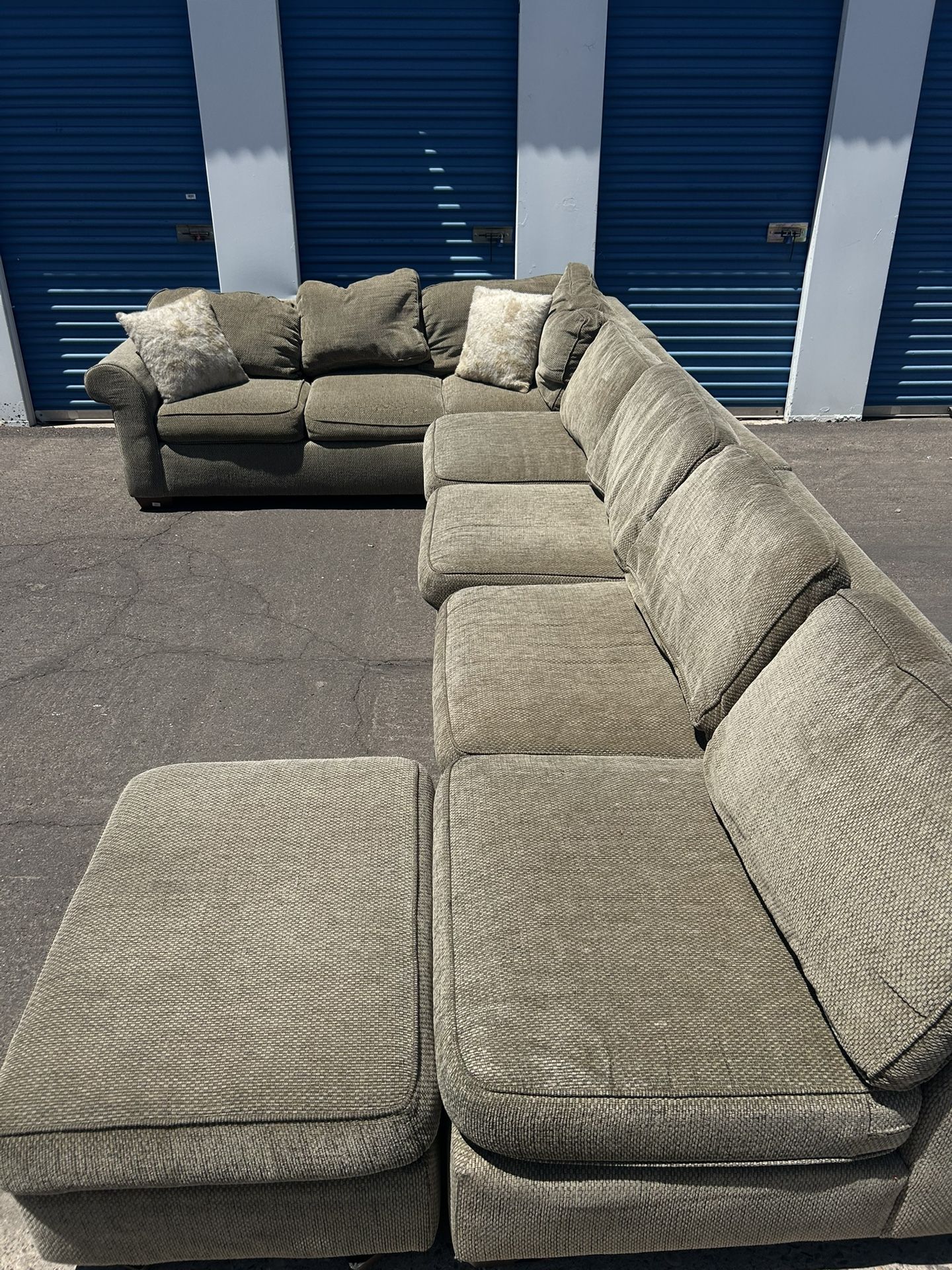 Tan 3 Piece Ashley Sectional Couch