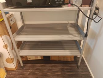 3-Tier Metal Storage Shelf Unit