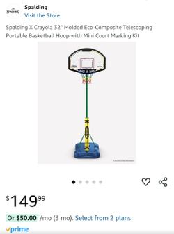 BRAND NEW - Spalding X Crayola Basketball Hoop