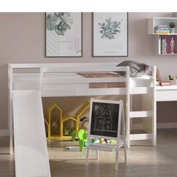 Kids twin sized loft bed (mattress  included) Cama Para Niño  Tamaño Individual Con Colchón 