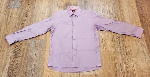 Ted Baker - Mens - Size 5 (XL) - Casual - Long Sleeve Shirt - Cotton - Mini Gingham - Red
