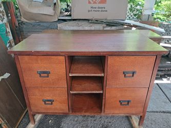 Oak Filing Cabinet