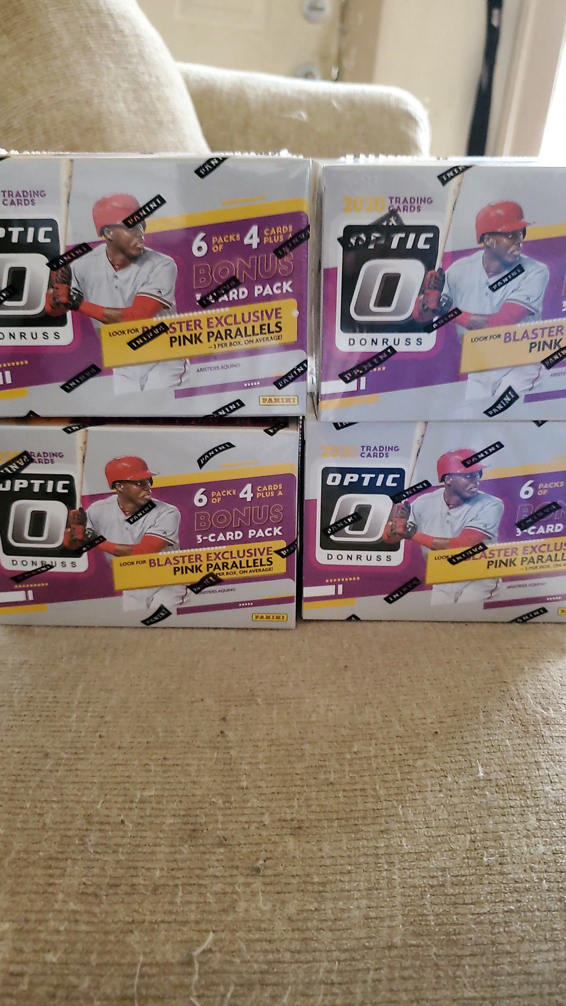 Optic Donruss blaster boxes 4 for 110$