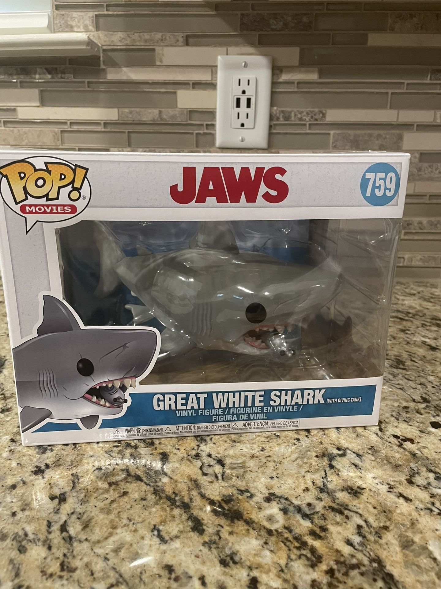 Funko Pop! Movies: Jaws - Jaws with Diving Tank 6"