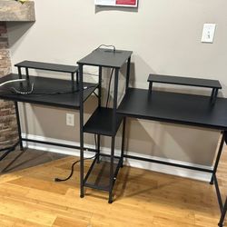 2 person Computer Desk With Storage Space