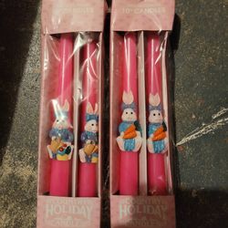 Bunny Candles New In Box
