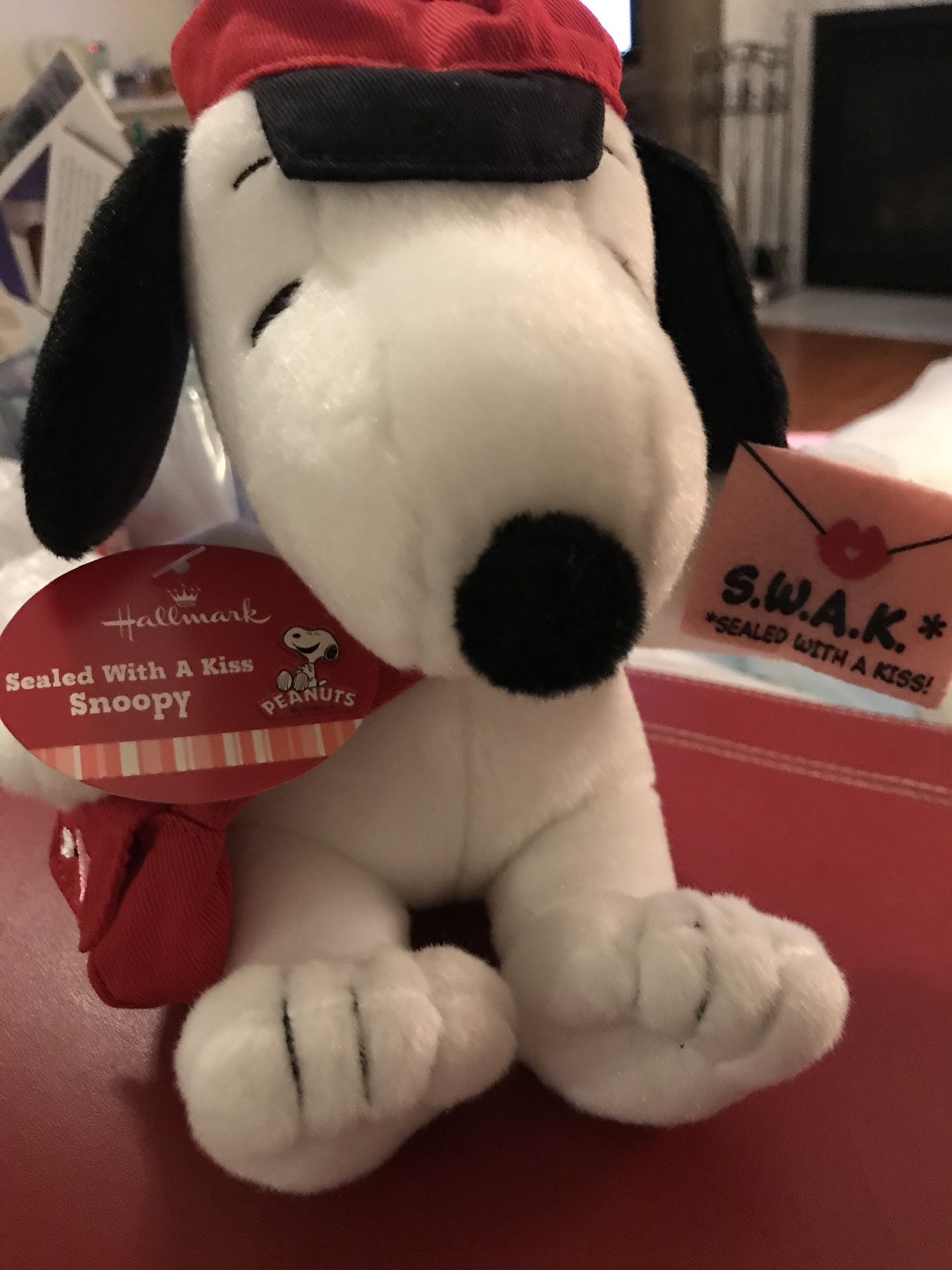 Adorable!! Sooo Cute!!! Soft Valentine’s Snoopy Dog