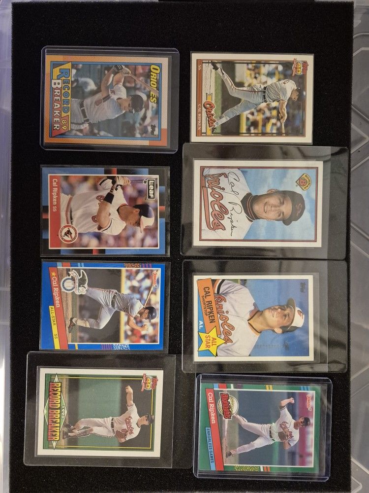 CAL RIPKEN - HALL OF FAMERS 8 EXCELLENT CONDITION CARDS