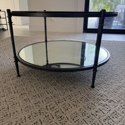 Glass Round Table: 30 Inch Diameter 