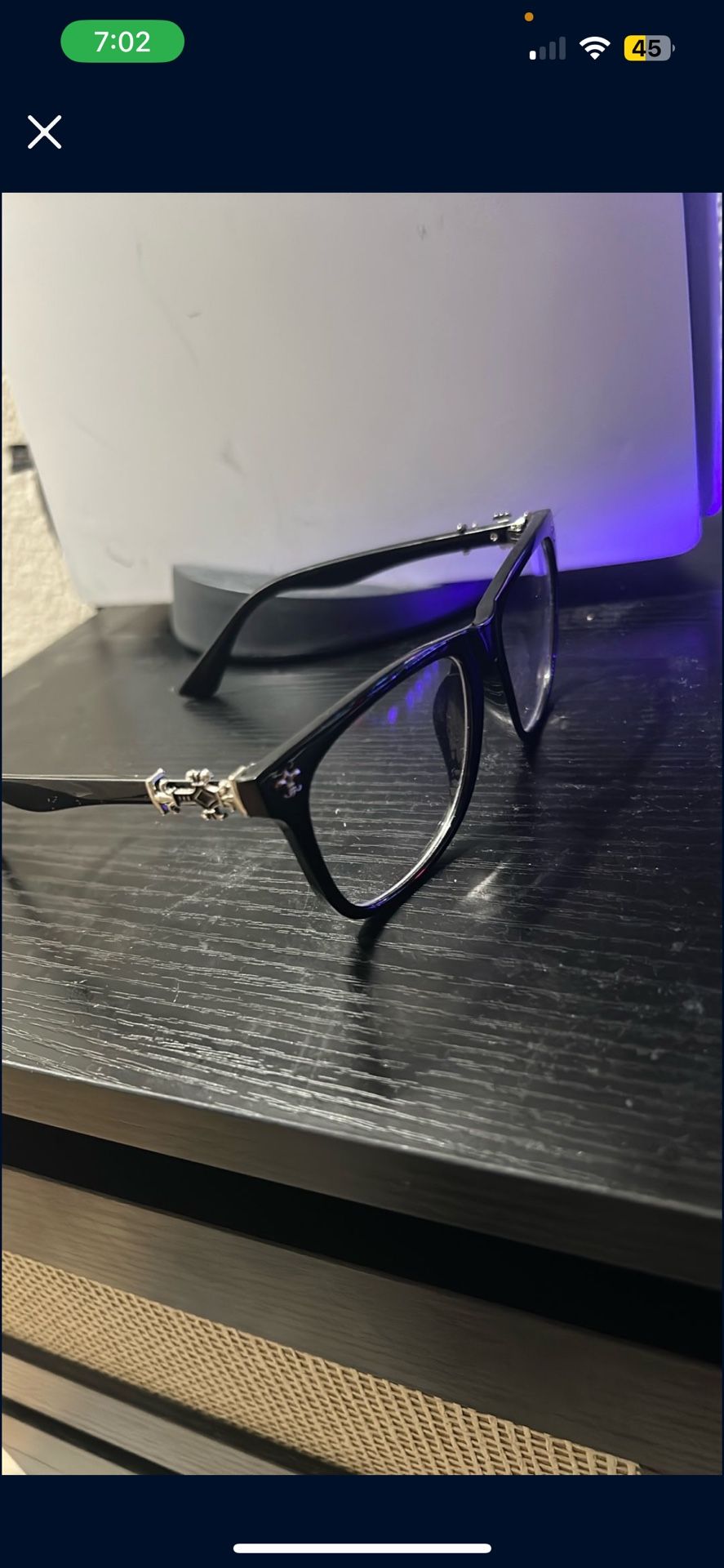 Unisex Clear Glasses