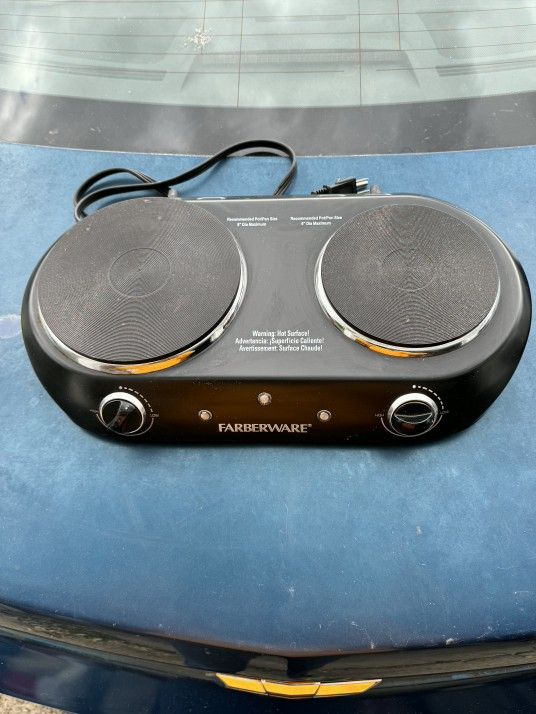 Double Burner Electric Cooktop