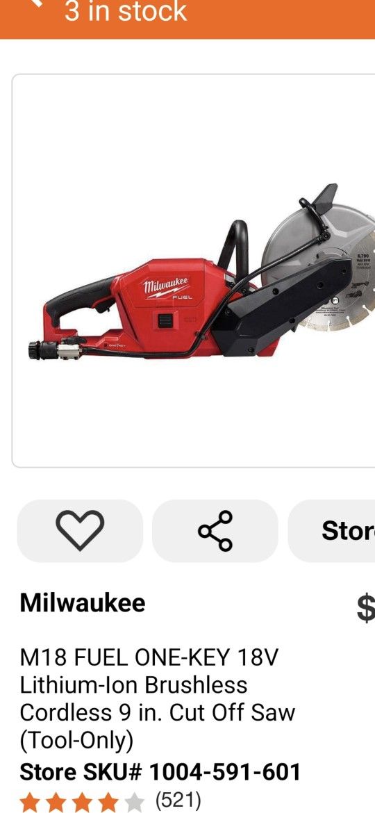 M18 Fuil One-key 18 V Cordless uncut Oft Saw