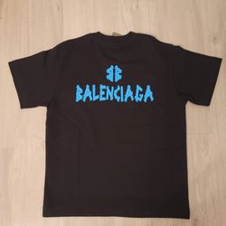 Blue/Black Balenciaga T Shirt Small