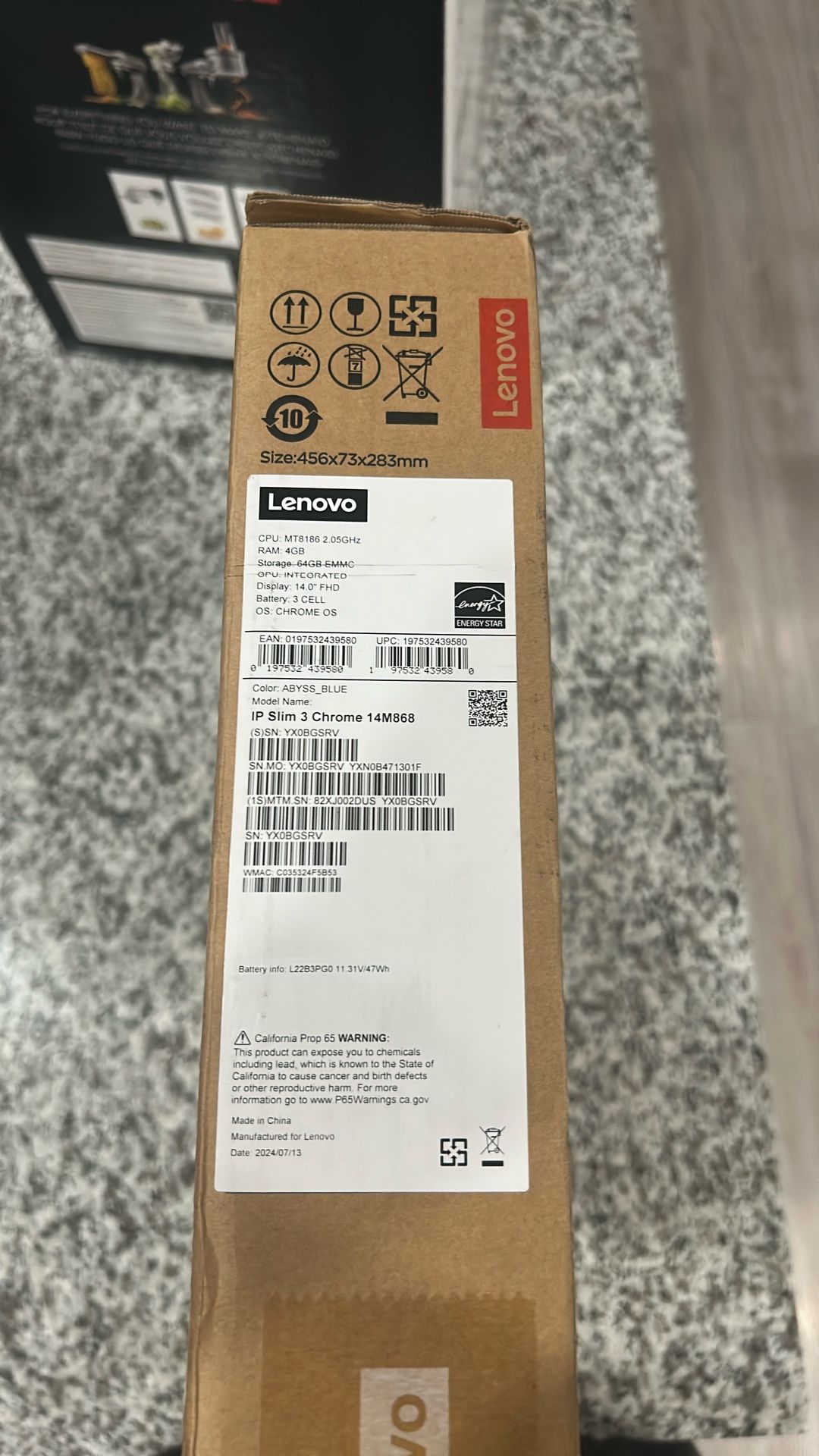 IP Slim 3 Chromebook (Never used still in original packaging)