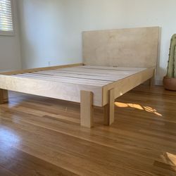 Bed Frame Queen King Full Twin Xl Solid Wood Baltic Birch Plywood