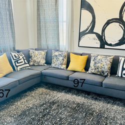 3 Piece Sectional Couch / Living Room Sofa 