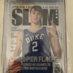 9.6 Graded Cooper Flagg Slam Magazine 