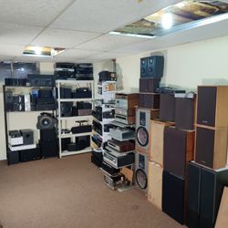 HALF OFF SALE Speakers Stereos B&W Klipsch and more.