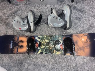 Burton Snowboard With Boots