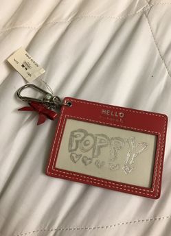 COACH ID card holder key chain