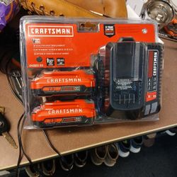Craftsman V20 2.0 Battery Pack With Charger