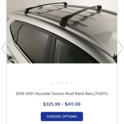OEM Roof rack bars -  Hyundai Tucson 2022-2026 - NEW In box