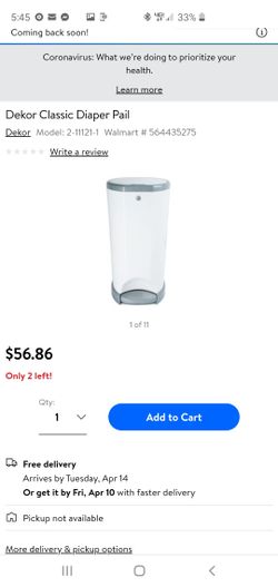 Brand new diaper disposal