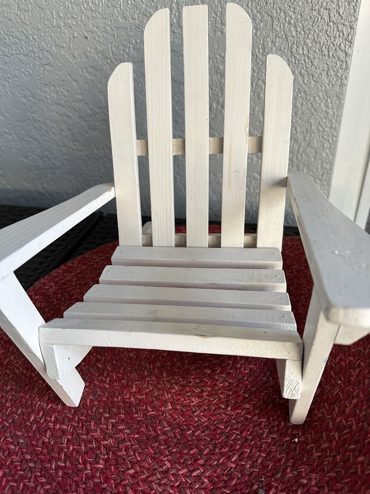 Vtg.white Folding Adirondack Doll Chair
