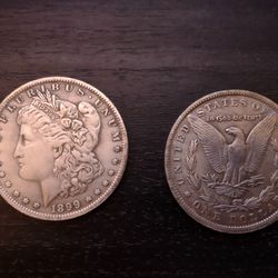 Morgan Silver Dollar - Vintage High Quality Replica (1 Coin)