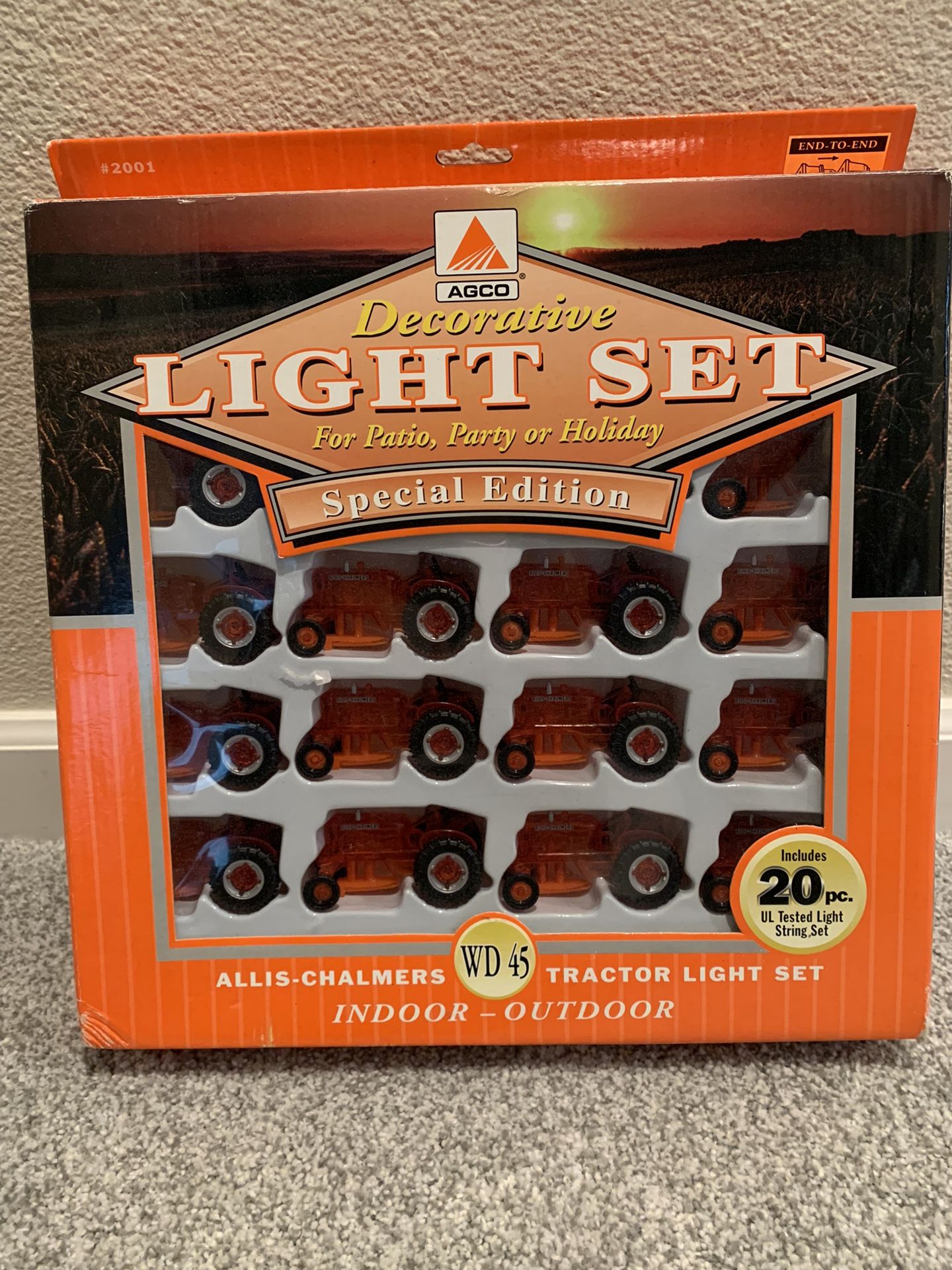 Christmas Light Set- Tractors