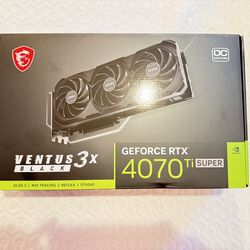 msi GeForce RTX 4070 Ti Super 16G Ventus 3X Black OC edition