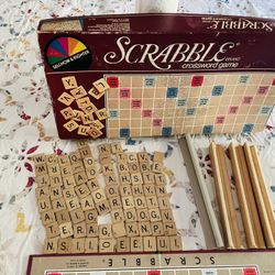 Vintage Scrabble Complete Set From 1982