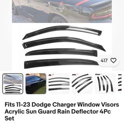 Charger Rain Guards  New 