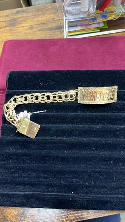10K Gold ID bracelet “Monstvais “ 79.6 grams