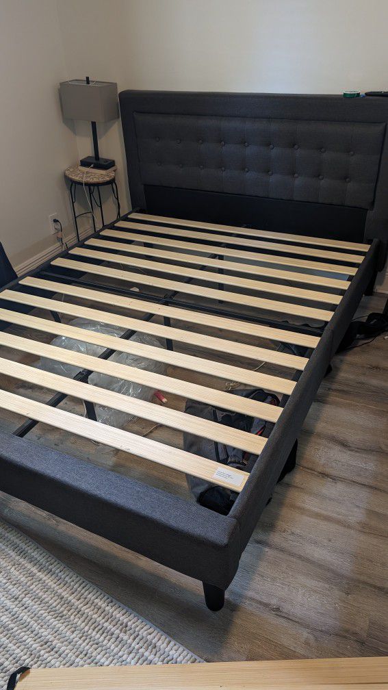 Upholstered Bed Frame Queen 