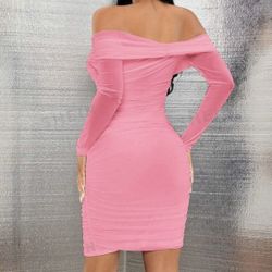 🌷Sexy pink dress elegant.   