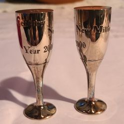 Silver Treasures By Godinger Salt & Pepper Shakers 