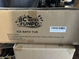 XL Ice Bath Tub for Athletes & Adults - 105 Gallons Portable Ice Tub, Cold Plunge Tub with Cover for Recovery & Cold Water Therapy, Inflatable Bath Ta