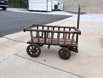 Antique Wooden Farm Wagon / Garden Cart