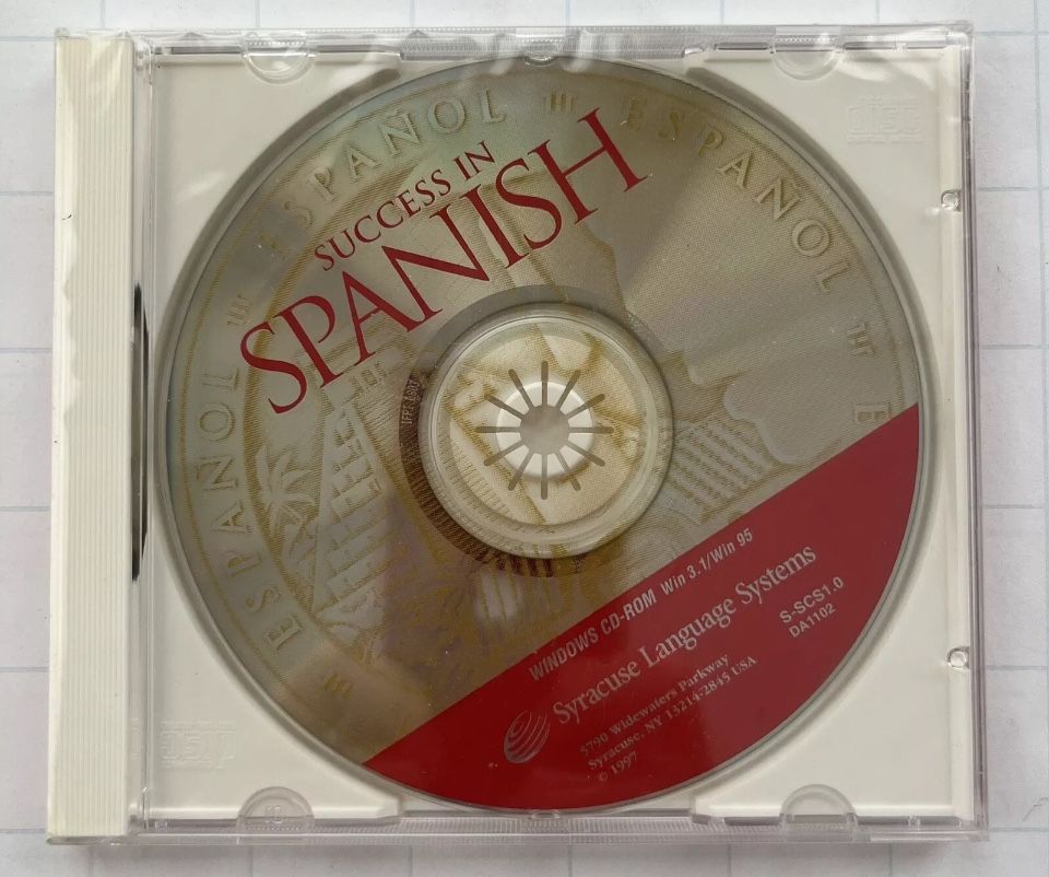 Success In Spanish Syracuse Language System Windows CD ROM Factory Sealed